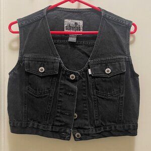 Cropped Levi's women's vest, small